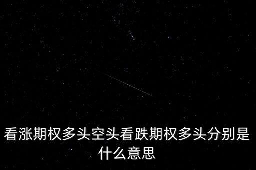 看跌期權(quán)是什么意思，看漲期權(quán)多頭空頭看跌期權(quán)多頭分別是什么意思