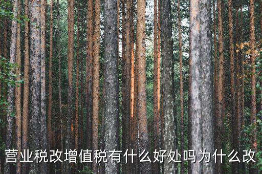 為什么營改增，營改增有什么意義和影響