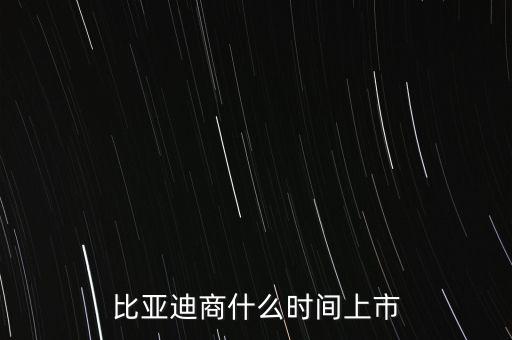 比亞迪什么時(shí)候上市，比亞迪商什么時(shí)間上市
