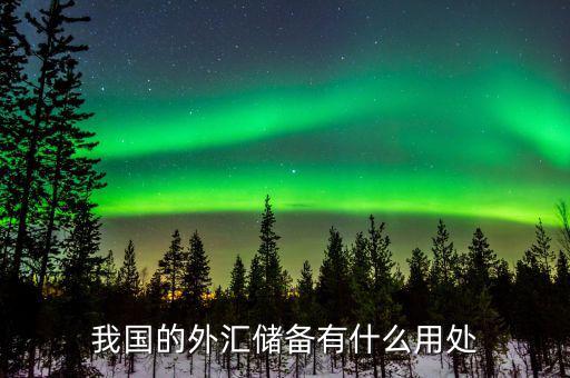 國(guó)家外匯儲(chǔ)備是干什么用的，國(guó)家外匯儲(chǔ)備的用途有哪些