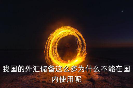 我國的外匯儲備這么多為什么不能在國內使用呢