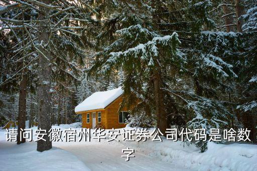 華安證券什么時(shí)間上市，請(qǐng)問安徽宿州華安證券公司代碼是啥數(shù)字