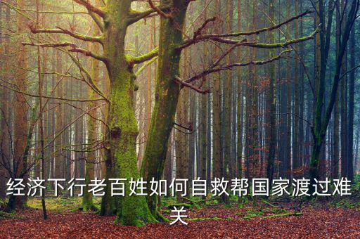 中國(guó)為什么經(jīng)濟(jì)下行老百姓怎么辦，經(jīng)濟(jì)下行老百姓如何自救幫國(guó)家渡過(guò)難關(guān)