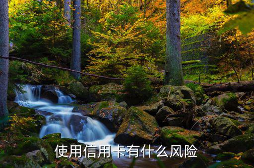 信用卡有什么風(fēng)險，信用卡有什么風(fēng)險