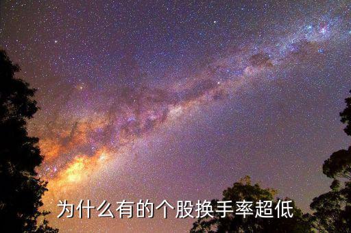 換手率低說明什么，為什么有的個股換手率超低