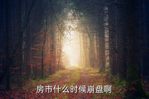 中國房產(chǎn)什么時(shí)候崩盤，中國的房市什么時(shí)候崩潰