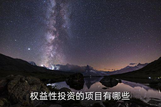 權(quán)益資金對項(xiàng)目有什么影響，權(quán)益性投資的項(xiàng)目有哪些