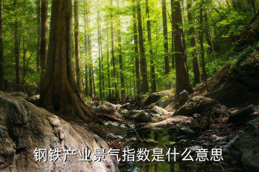 景氣度是什么意思，鋼鐵產(chǎn)業(yè)景氣指數(shù)是什么意思