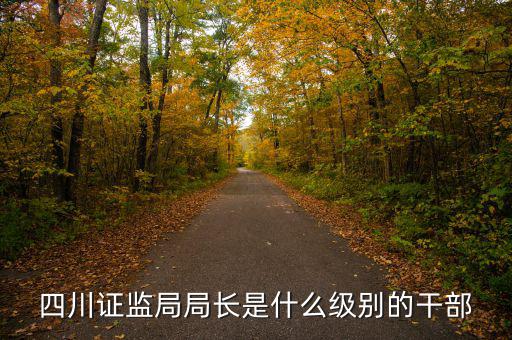 證監(jiān)會(huì)主席是什么級(jí)別，四川證監(jiān)局局長(zhǎng)是什么級(jí)別的干部