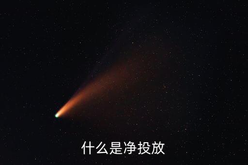 什么是凈投放，什么為凈投放
