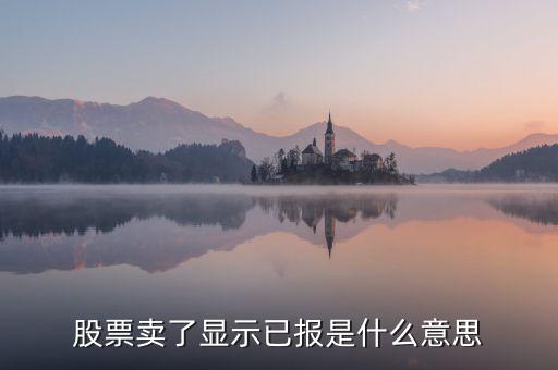 股票已報是什么意思，買入股票已報是什么意思
