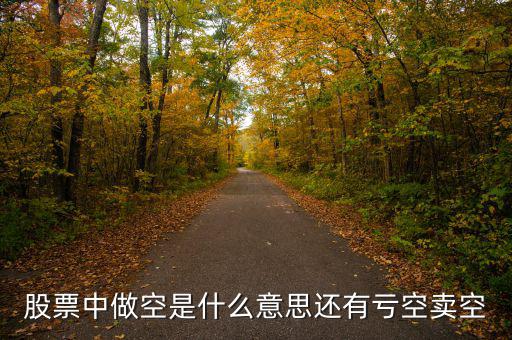 股票虧空什么意思，股票中做空是什么意思還有虧空賣(mài)空