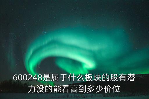 川儀股份是什么板塊，600248是屬于什么板塊的股有潛力沒的能看高到多少價位