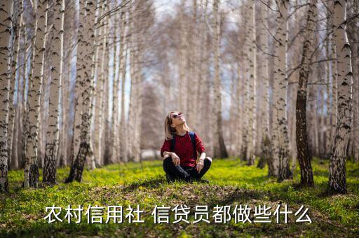 做金融信貸該怎么做,農(nóng)村信用社信貸工作介紹:一、放貸貸款