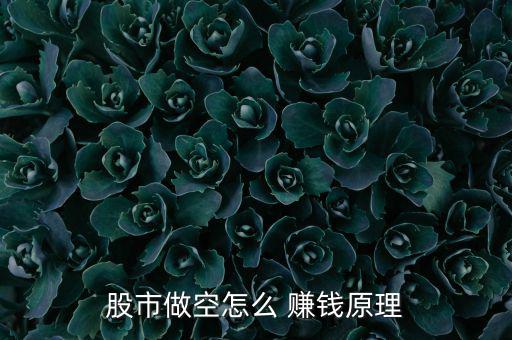 賣(mài)空怎么賺錢(qián),做空股市賺錢(qián)原理:先借后賣(mài)