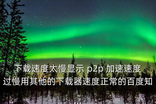 p2p怎么加速,學(xué)?；蛲瑢W(xué)用p2p終結(jié)者來網(wǎng)速應(yīng)該是這樣的