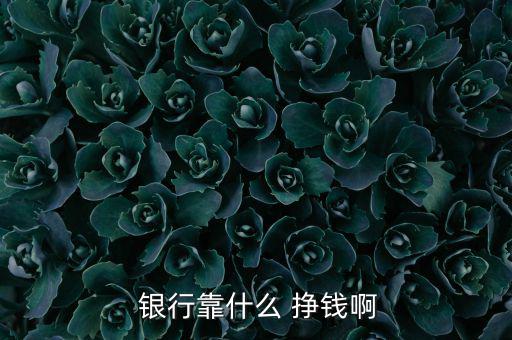  銀行靠什么 掙錢(qián)啊