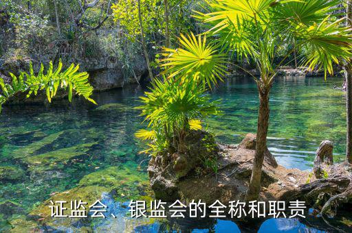  證監(jiān)會、銀監(jiān)會的全稱和職責(zé)