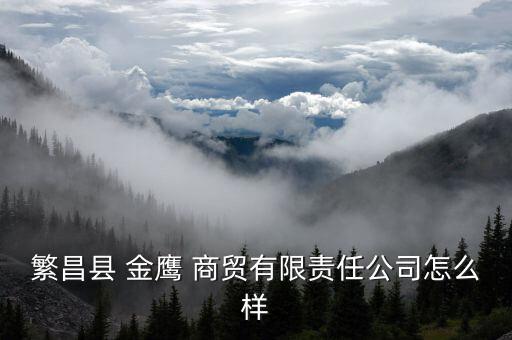 繁昌縣 金鷹 商貿有限責任公司怎么樣