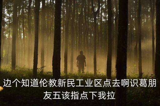 李葛衛(wèi)為什么入新民科技，邊個(gè)知道倫教新民工業(yè)區(qū)點(diǎn)去啊識(shí)葛朋友五該指點(diǎn)下我拉