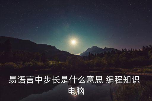 易語言中步長是什么意思 編程知識(shí) 電腦