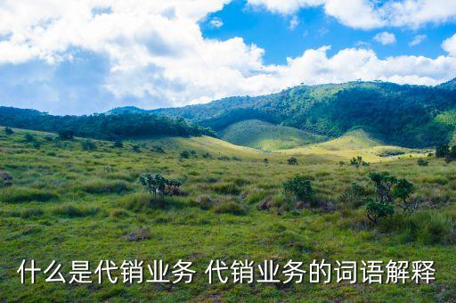 什么是銀行代銷業(yè)務(wù)，什么是銀行代銷理財產(chǎn)品