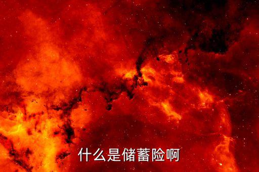 儲蓄險到底保什么，請問什么是儲蓄保險