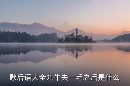九牛失一毛的下預(yù)示什么，九牛失一毛