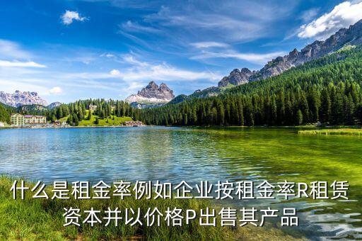 什么是租息率，什么是租金率例如企業(yè)按租金率R租賃資本并以?xún)r(jià)格P出售其產(chǎn)品