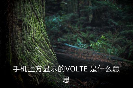 手機(jī)volte是什么意思，手機(jī)上方顯示的VOLTE 是什么意思