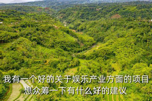 娛樂產(chǎn)業(yè)投資什么好，我有一個(gè)好的關(guān)于娛樂產(chǎn)業(yè)方面的項(xiàng)目想眾籌一下有什么好的建議