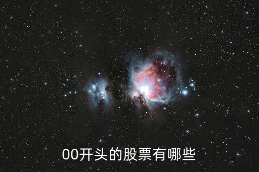 00打頭的是什么股票，00開頭的是什么股票