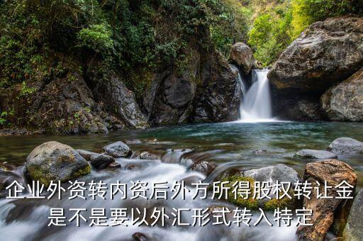 收購外方股權(quán)需要開什么賬戶，企業(yè)外資轉(zhuǎn)內(nèi)資后外方所得股權(quán)轉(zhuǎn)讓金是不是要以外匯形式轉(zhuǎn)入特定