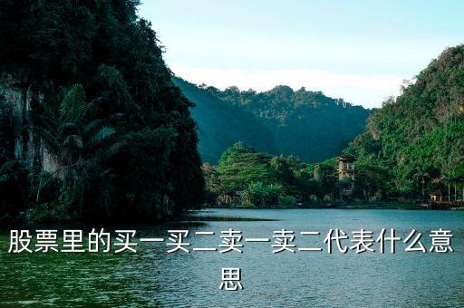 股票的買(mǎi)一買(mǎi)二什么意思，股票中的買(mǎi)一買(mǎi)二賣(mài)一賣(mài)二是什么意思