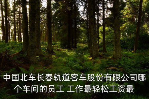 長春北車轉(zhuǎn)向架都有什么車間，中國北車長春軌道客車股份有限公司哪個車間的員工 工作最輕松工資最
