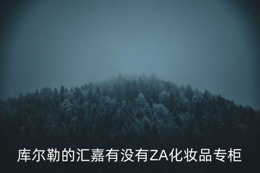 庫(kù)爾勒的匯嘉有沒(méi)有ZA化妝品專(zhuān)柜