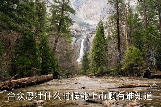 合眾思?jí)咽裁磿r(shí)候復(fù)牌，合眾思?jí)咽裁磿r(shí)候能上市啊有誰(shuí)知道