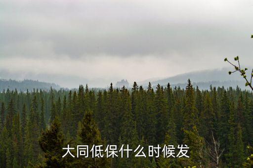 大同市學(xué)校低保補助什么時候到賬，大同低保什么時候發(fā)