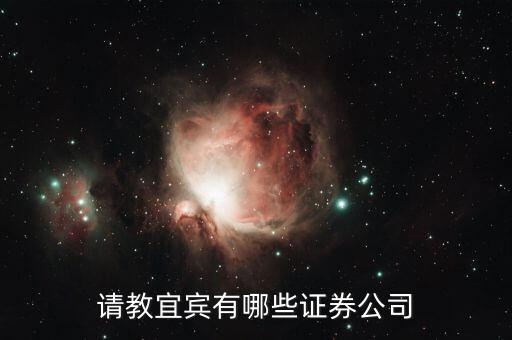宜豐有什么證券公司，請(qǐng)教宜賓有哪些證券公司