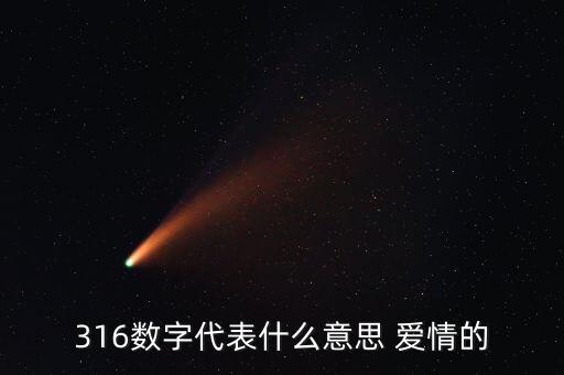 3168數(shù)字代表什么意思，316數(shù)字代表什么意思 愛情的