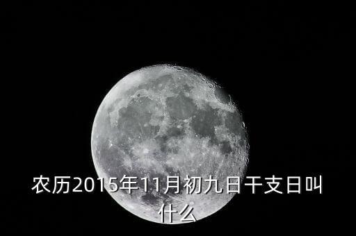 2015年11月9日易干什么，農(nóng)歷2015年11月初九日干支日叫什么