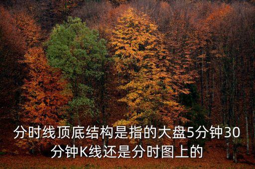 分時(shí)線頂?shù)捉Y(jié)構(gòu)是指的大盤(pán)5分鐘30分鐘K線還是分時(shí)圖上的