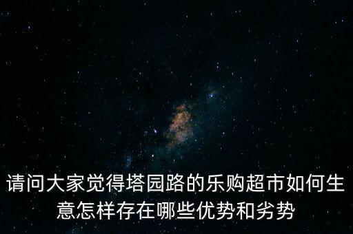 請(qǐng)問大家覺得塔園路的樂購(gòu)超市如何生意怎樣存在哪些優(yōu)勢(shì)和劣勢(shì)