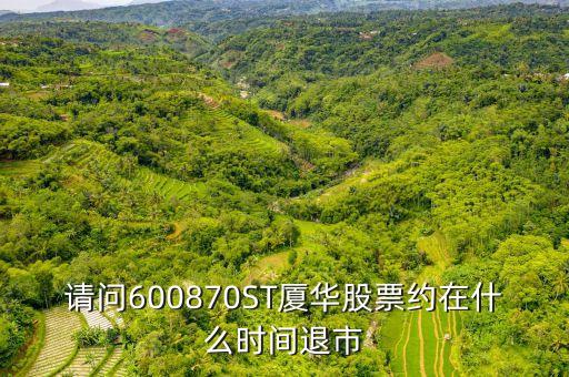600788什么時(shí)候退市的，請問600870ST廈華股票約在什么時(shí)間退市