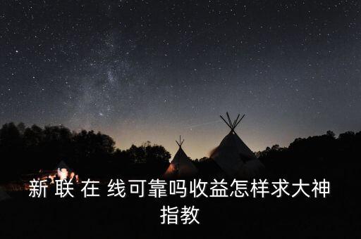 新聯(lián)在線理財(cái)是什么，新 聯(lián) 在 線可靠嗎收益怎樣求大神指教