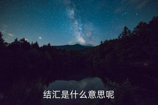 意愿結匯是什么意思，結匯是什么意思