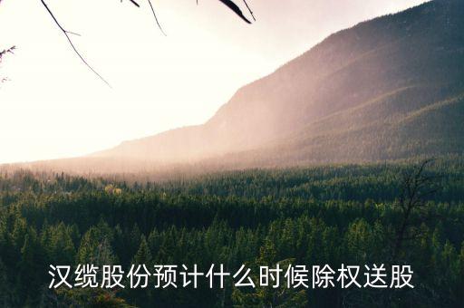 漢纜股份什么時候除權(quán)，除權(quán)日期是什么時候