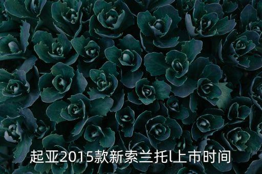 索蘭托l(wèi)什么時候上市，2016款起亞索蘭托l(wèi)什么時候上市
