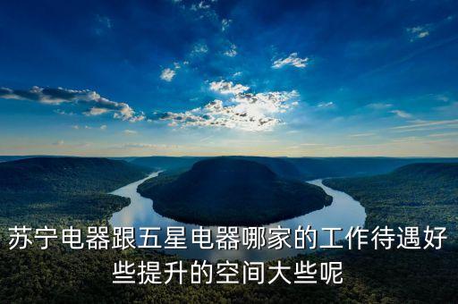 五星電器運(yùn)營(yíng)和蘇寧有什么不同，蘇寧電器跟五星電器哪家的工作待遇好些提升的空間大些呢