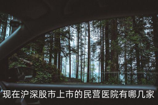 現(xiàn)在滬深股市上市的民營(yíng)醫(yī)院有哪幾家